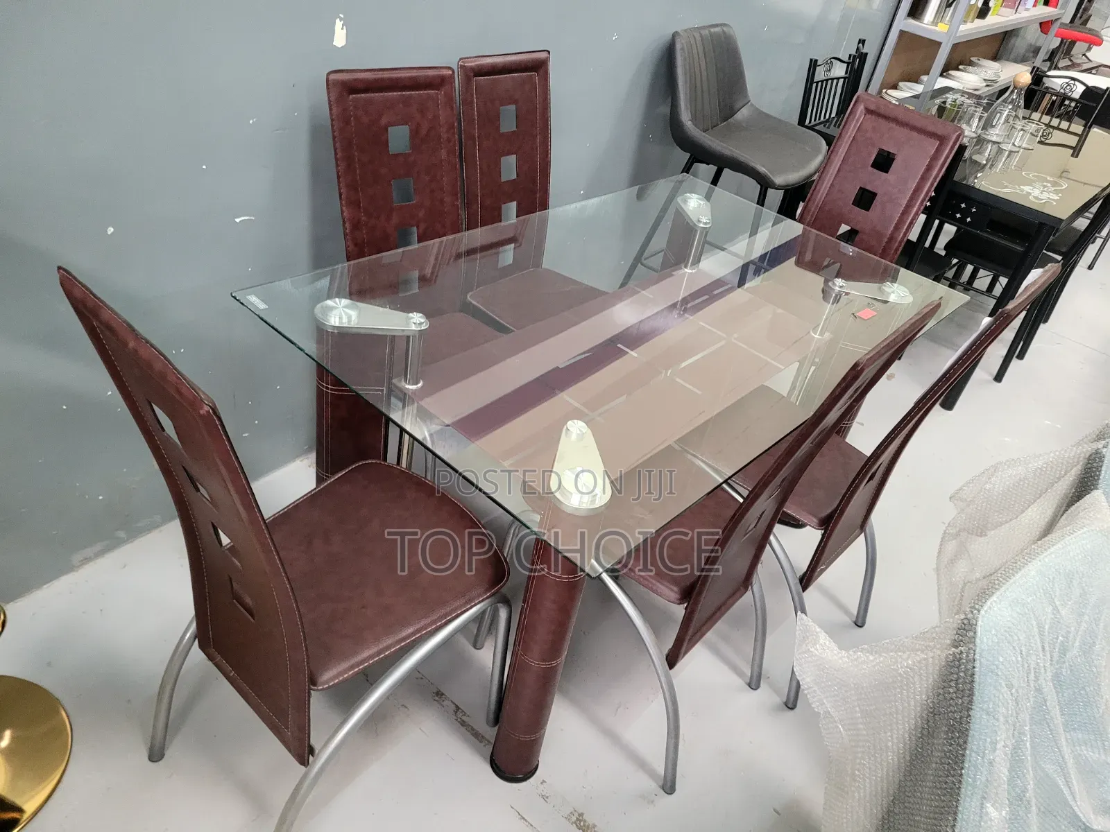 Glass Dining Table 6 - Seater