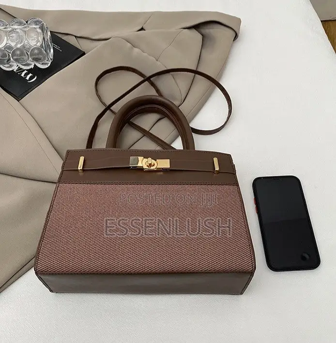Executive Two-Tone Ladies Mini Tote Bag – Premium Office Satchel