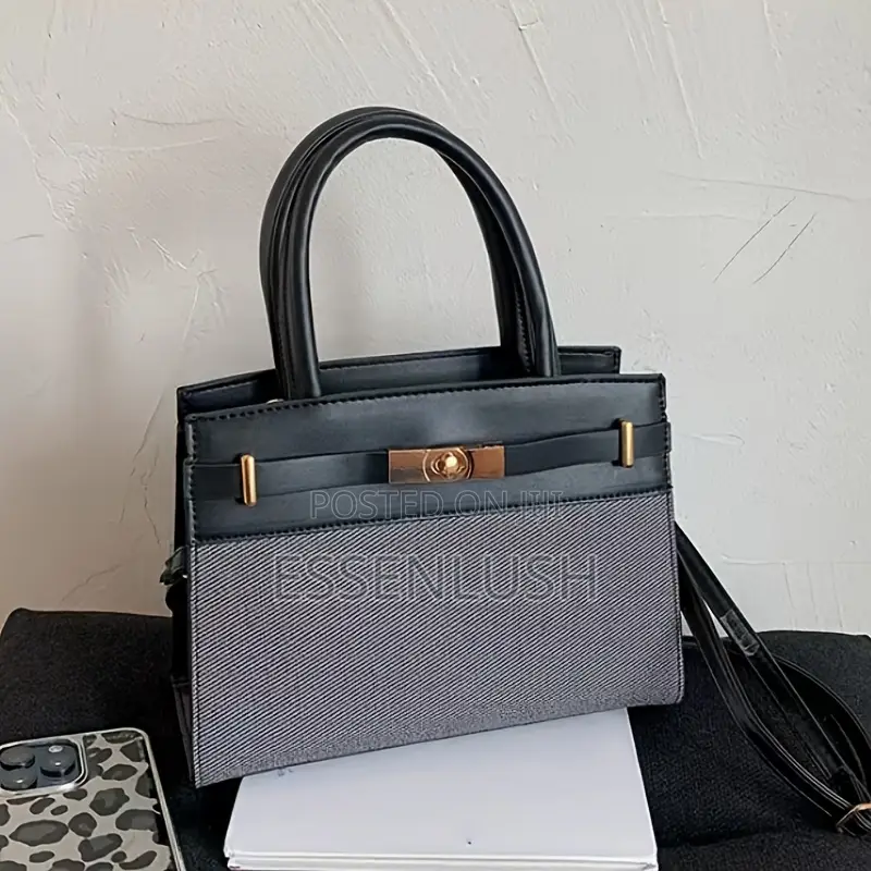 Executive Two-Tone Ladies Mini Tote Bag – Premium Office Satchel