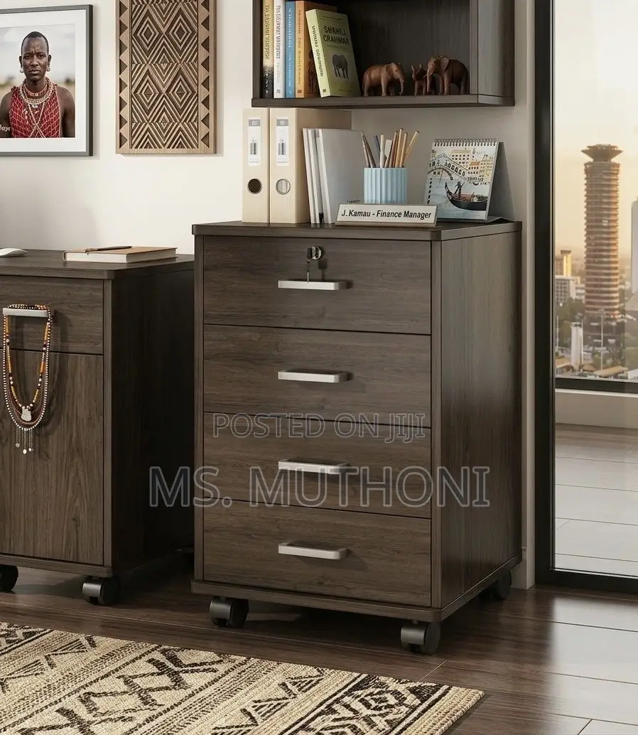 DIY Lockable Office Credenza