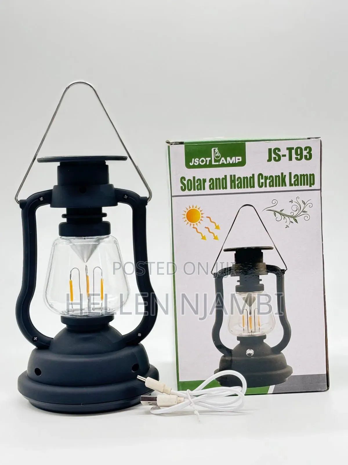 Jsot JS-T93 Solar and Hand Crank Lamp