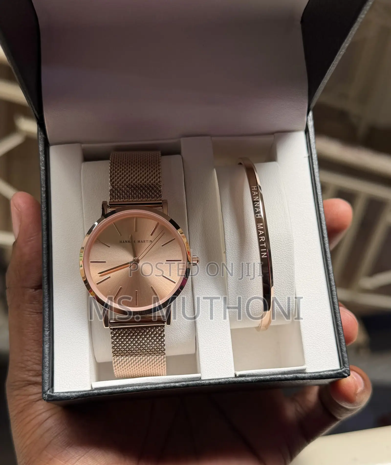  Ladies Watch X Bracelet Set Plus a Complemetary Card Gift Bag