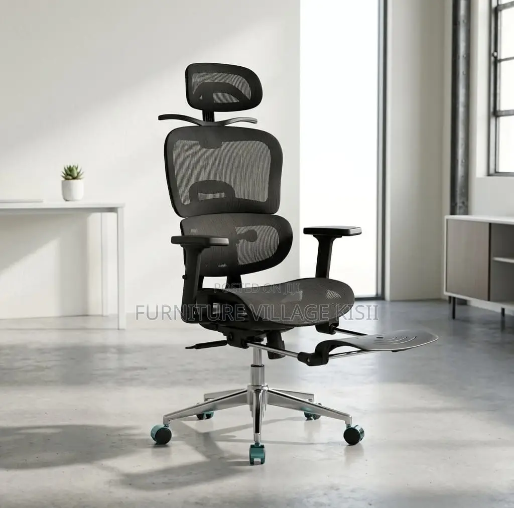 Office Chair; Black Full Mesh Orthopedic Chair