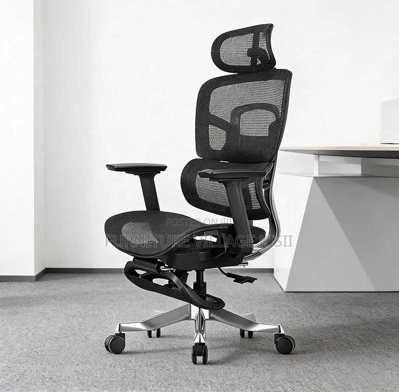 Office Chair; Black Full Mesh Orthopedic Chair