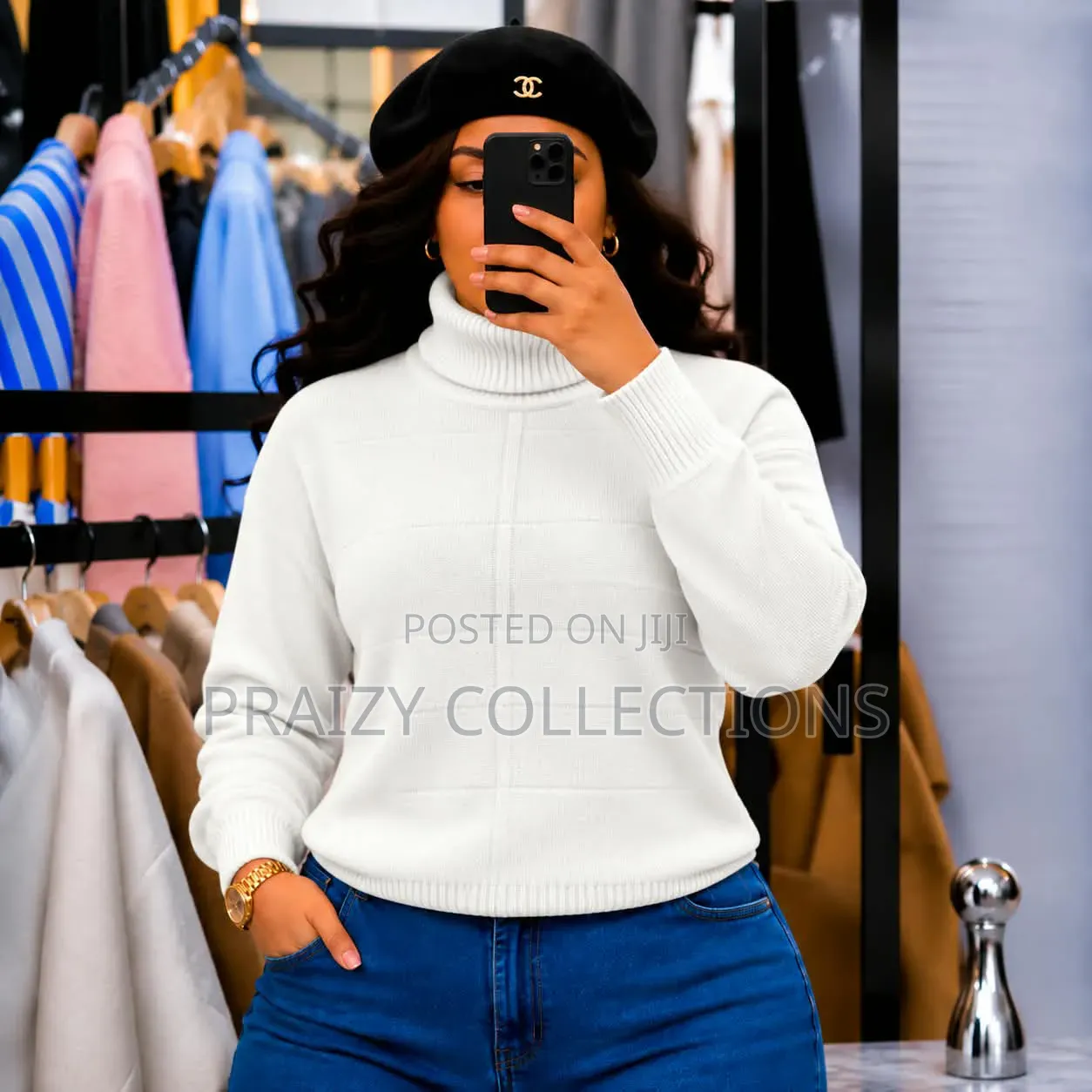 Ladies' Pull Neck Sweaters