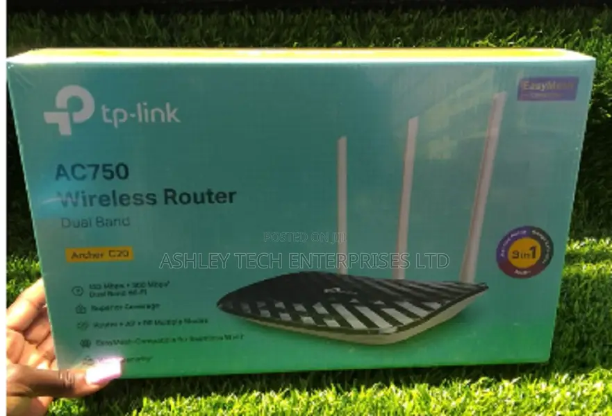 TP-Link Archer C20 AC750 Dual Band WiFi Router 300Mbps