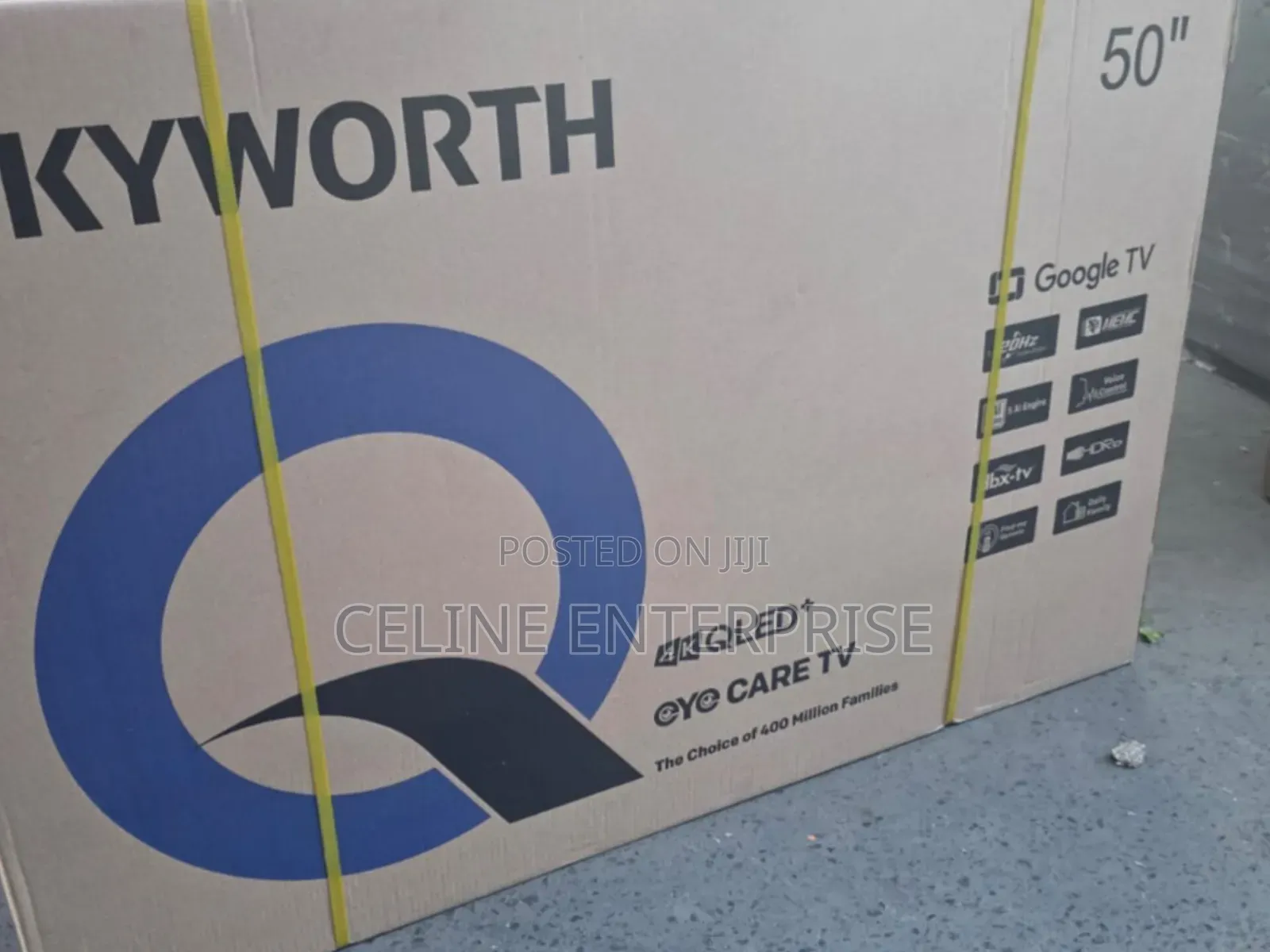 Skyworth 50”inches QLED Smart TV – Google TV, HDR, Dolby Vision Dolby