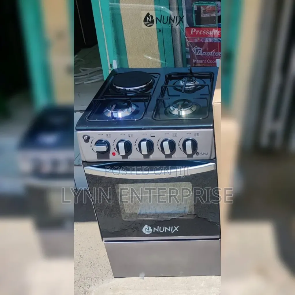 Nunix Standing Cooker 3 Gas + 1 Electric Gas Oven (WLD-560) 50×55 
