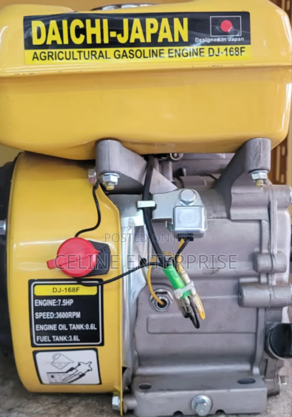 Daichi 7.5HP Petrol Engine – Heavy-Duty Gasoline Engine for Farming