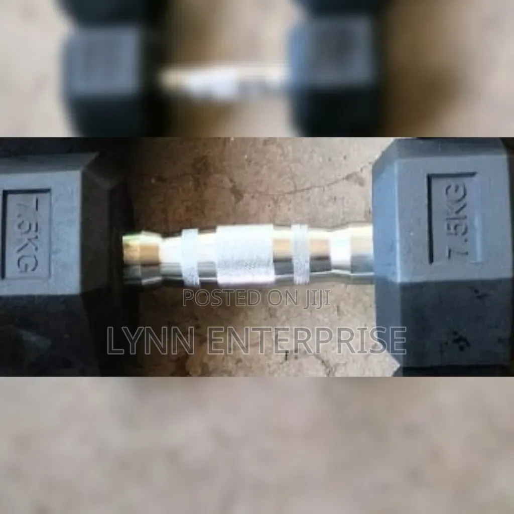 7.5kgs Hexagonal Lifters Single Hand 7.5kgs Dumbbell