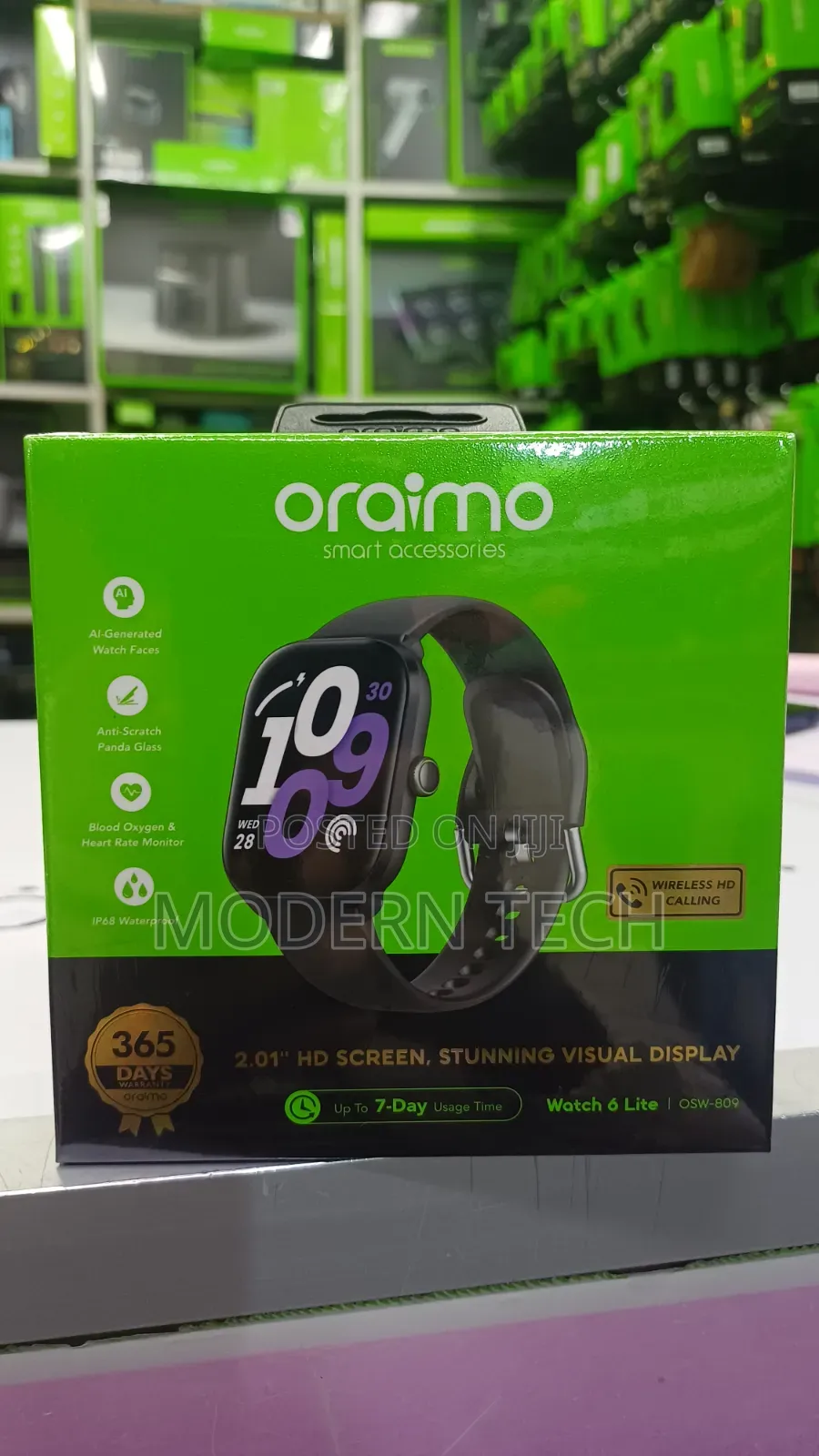 Oraimo Watch 6 Lite 2.01” Smartwatch