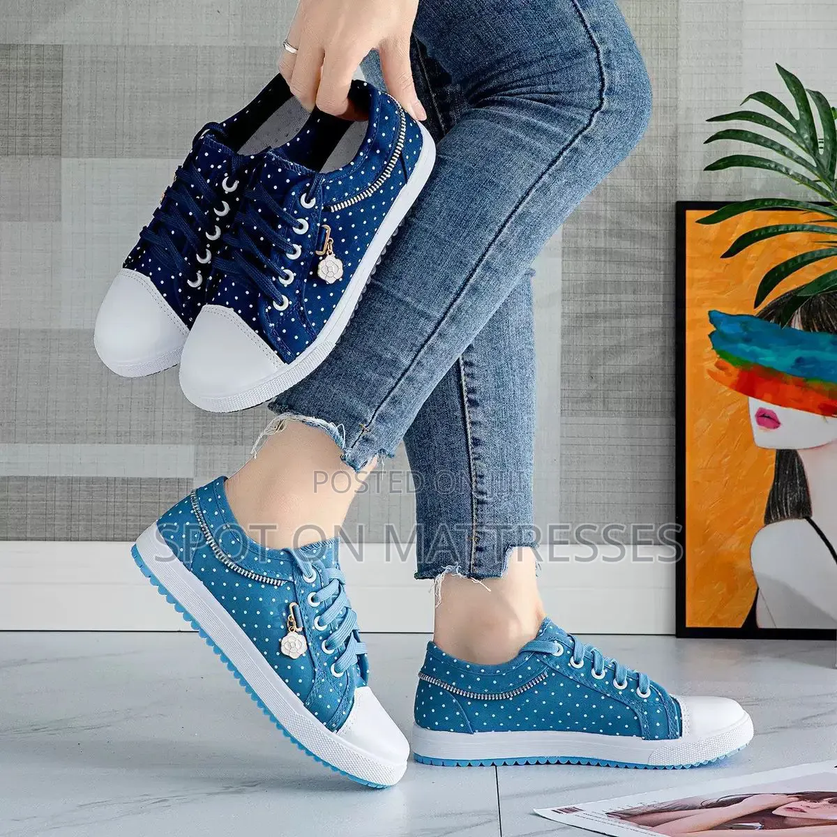Polka Dot Rubbers for Ladies. Size 37-43. Countrywide Delivery