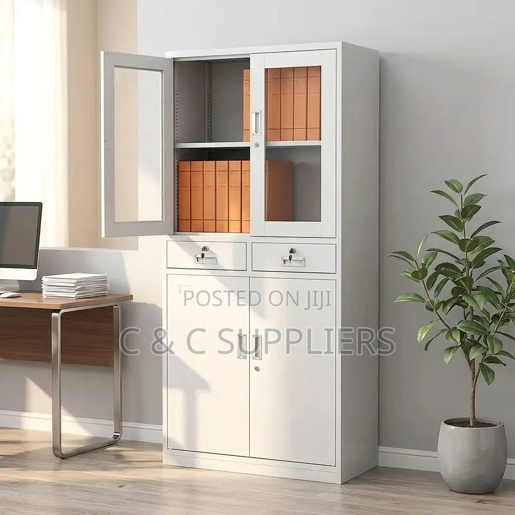 2-Swing Door Metal File Cabinet.