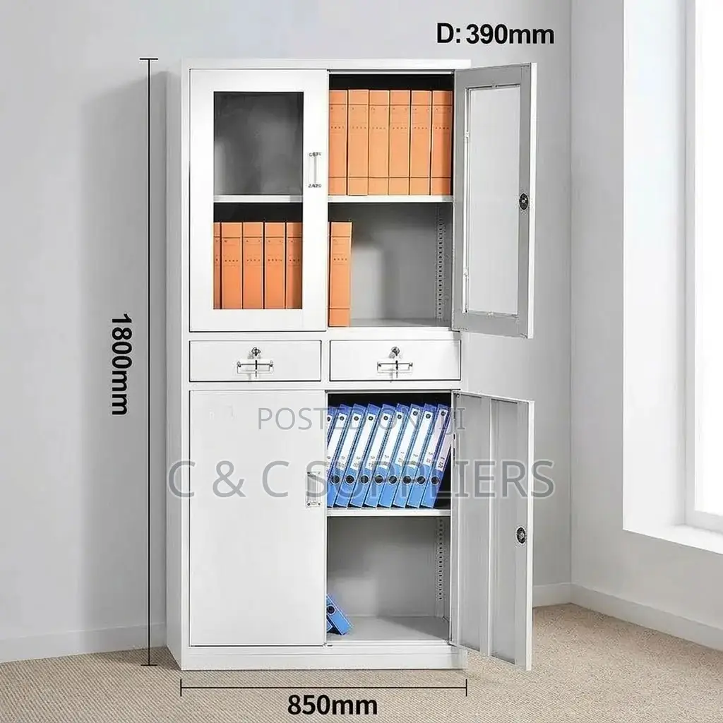 2-Swing Door Metal File Cabinet.