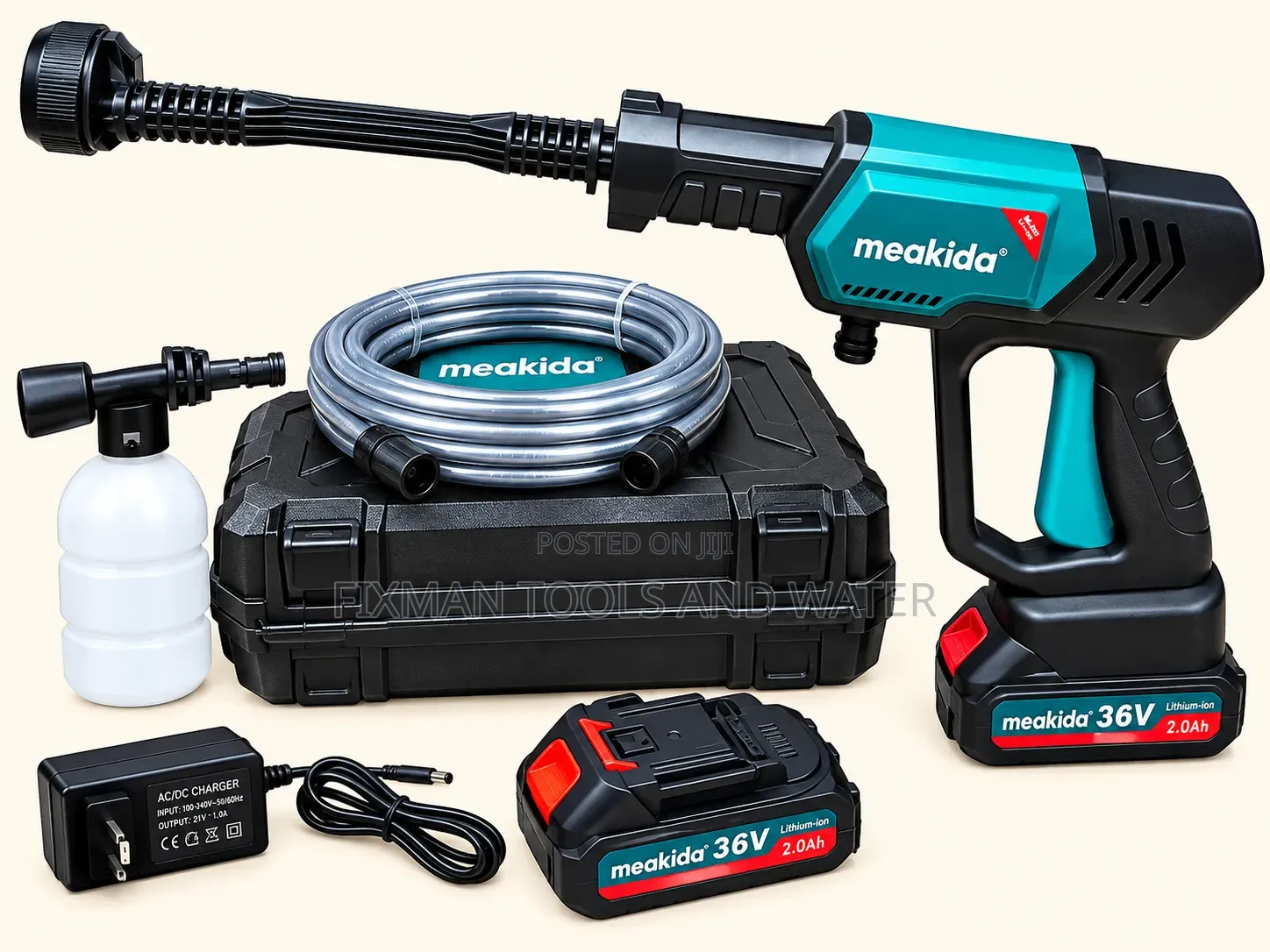 Meakida Cordless High Pressure Washers Machine 2 Batt 36V Each