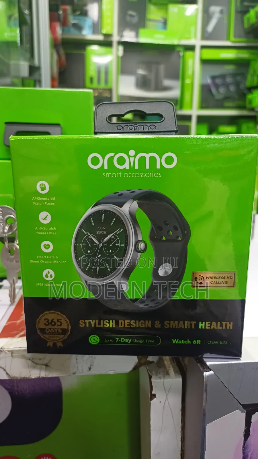 Oraimo Watch 6R Round Display Antiscratch Smartwatch
