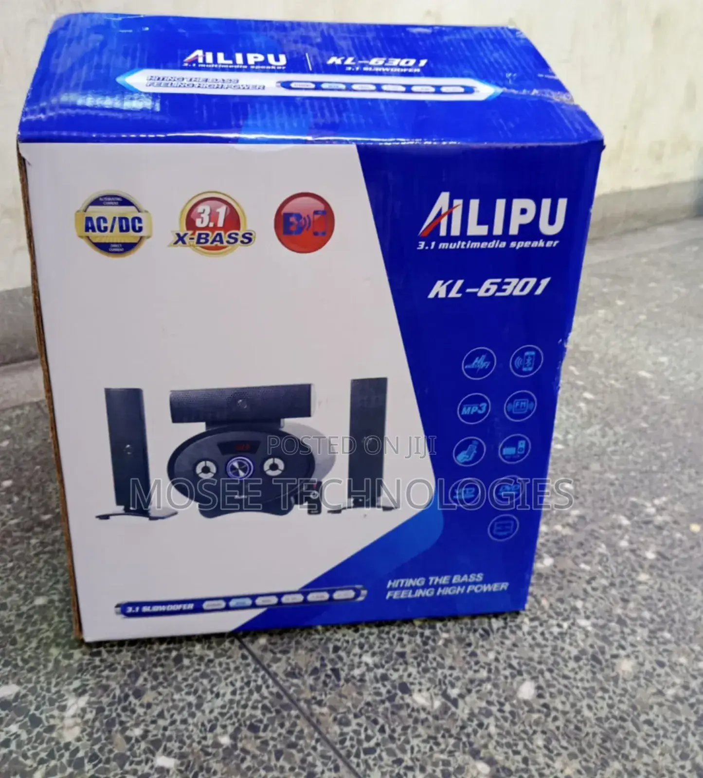 Alipu KL-6301 3.1 Multimedia Speaker System With X-Bass