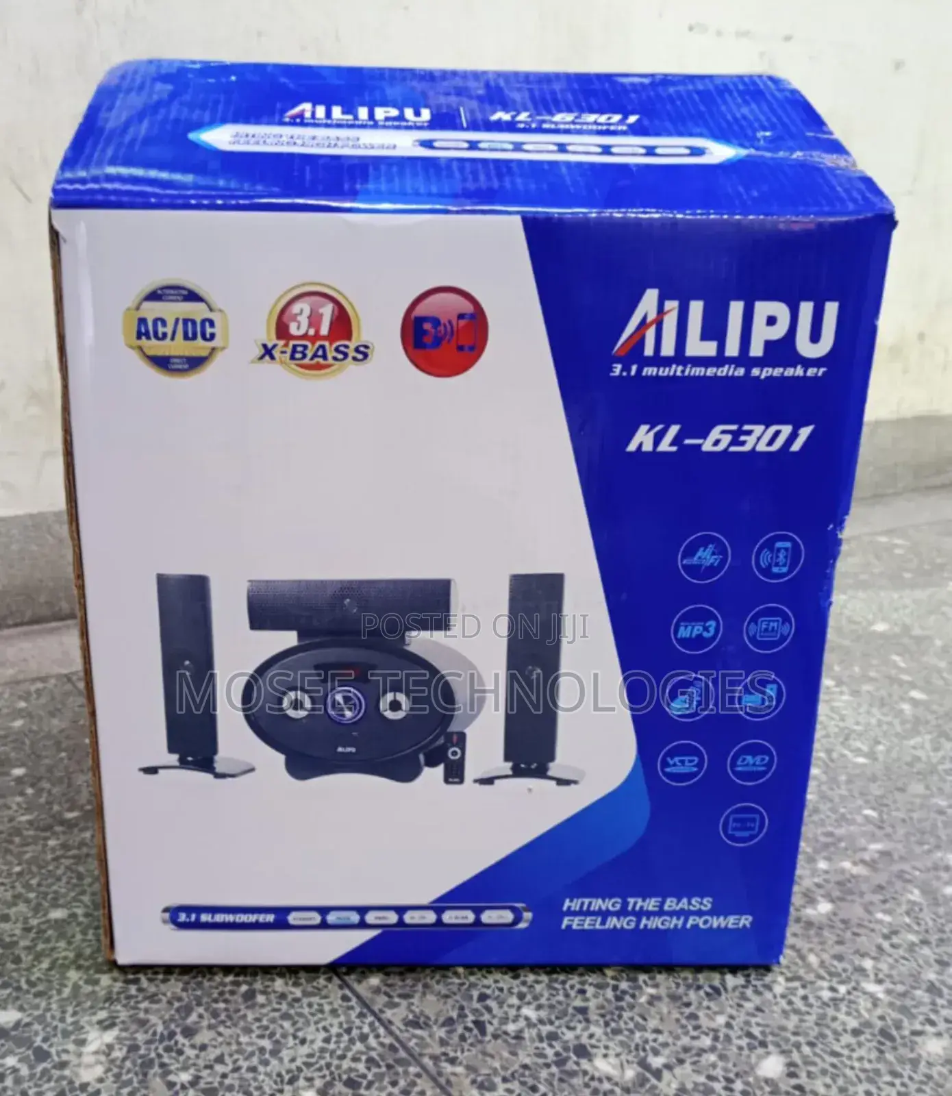 Alipu KL-6301 3.1 Multimedia Speaker System With X-Bass