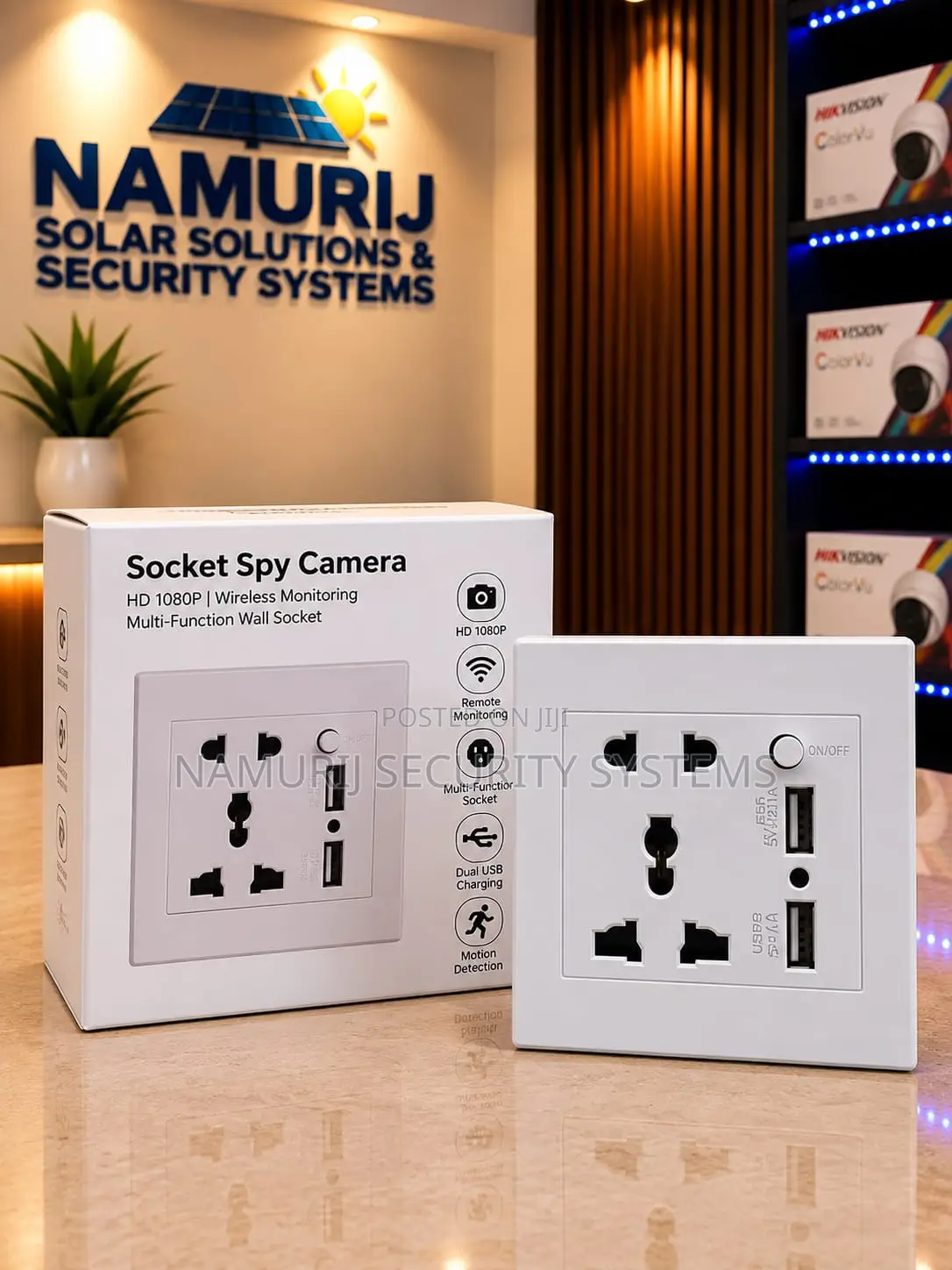 Socket With Spy Camera – Hidden Security Camera