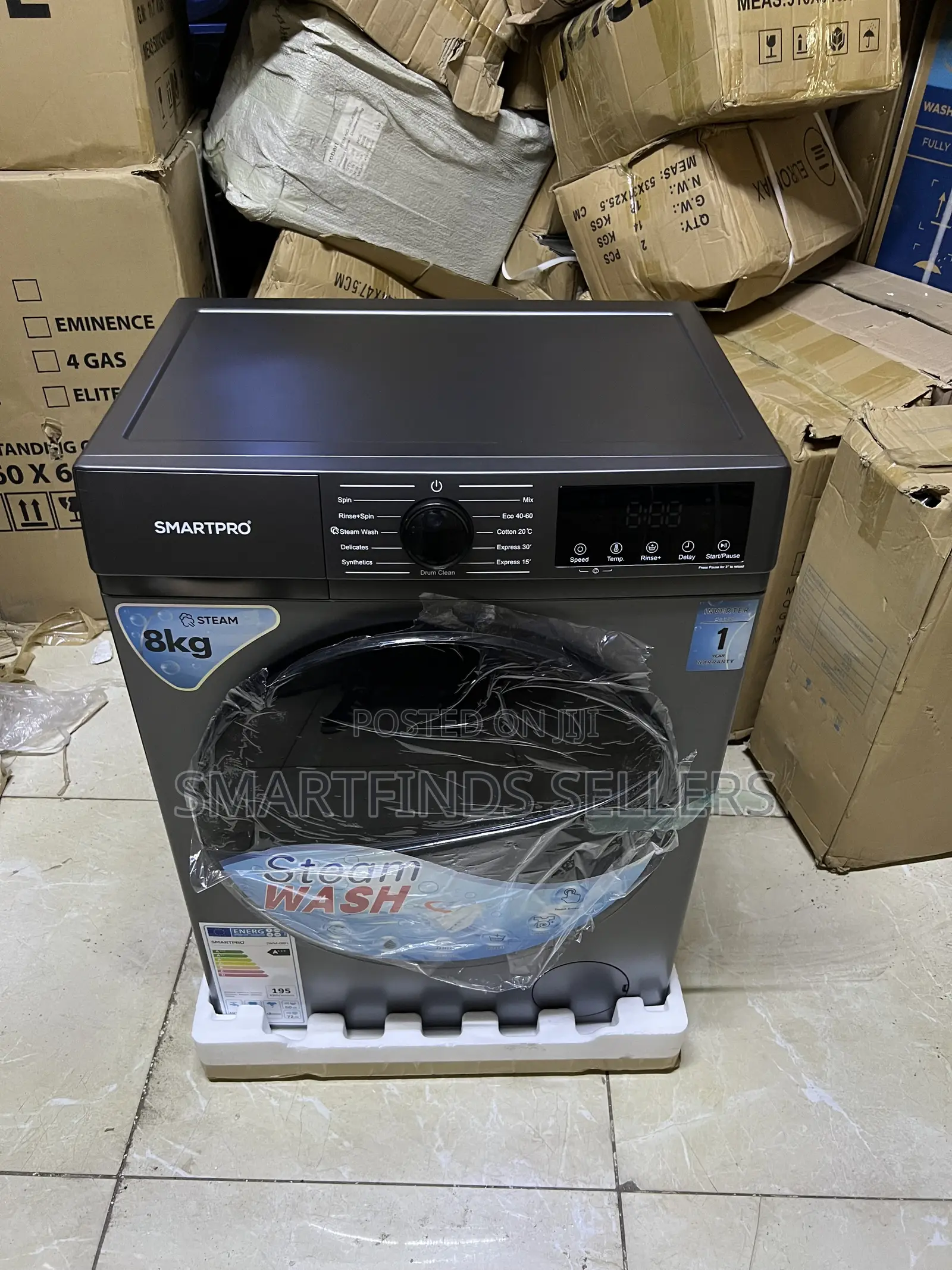 Smartpro 8KG Front Load Washer – Powerful Wash Spin Performance