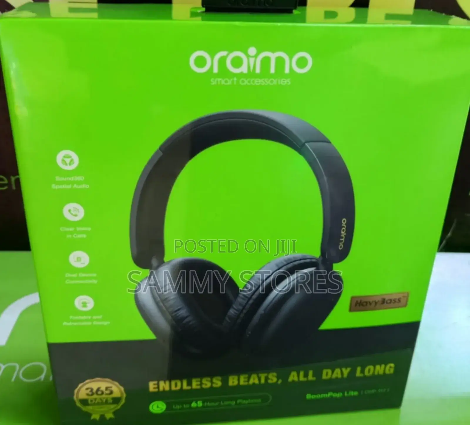Oraimo BoomPop Lite 65-Hour Wireless Headphones