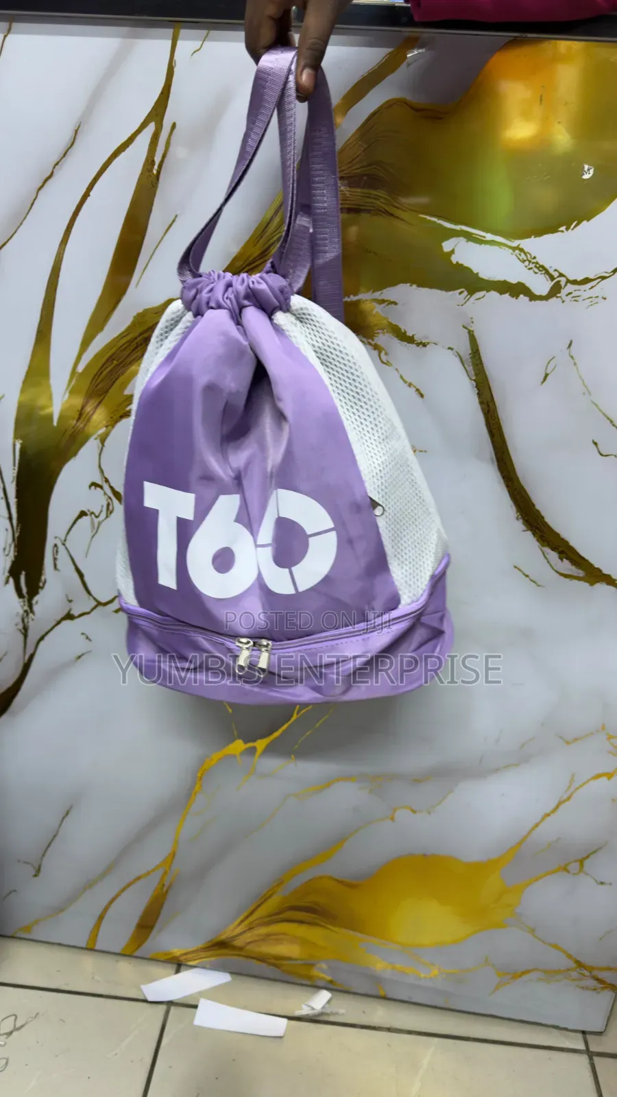 Purple T60 Drawstring Swimming/Gym Bag at 500