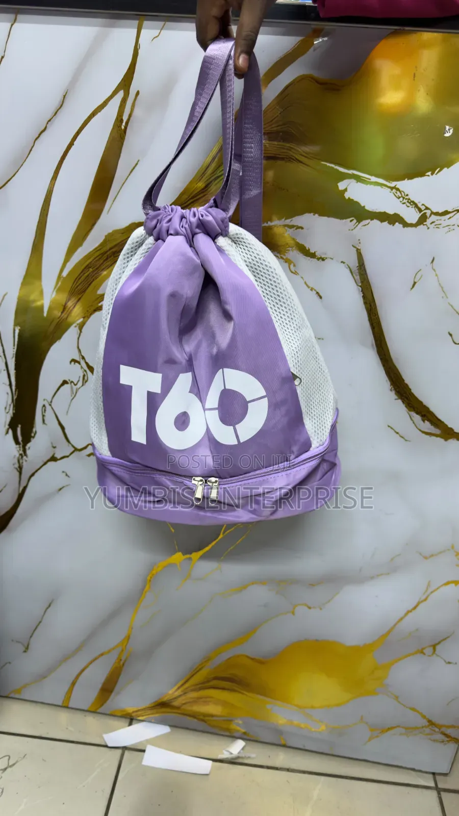 Purple T60 Drawstring Swimming/Gym Bag at 500