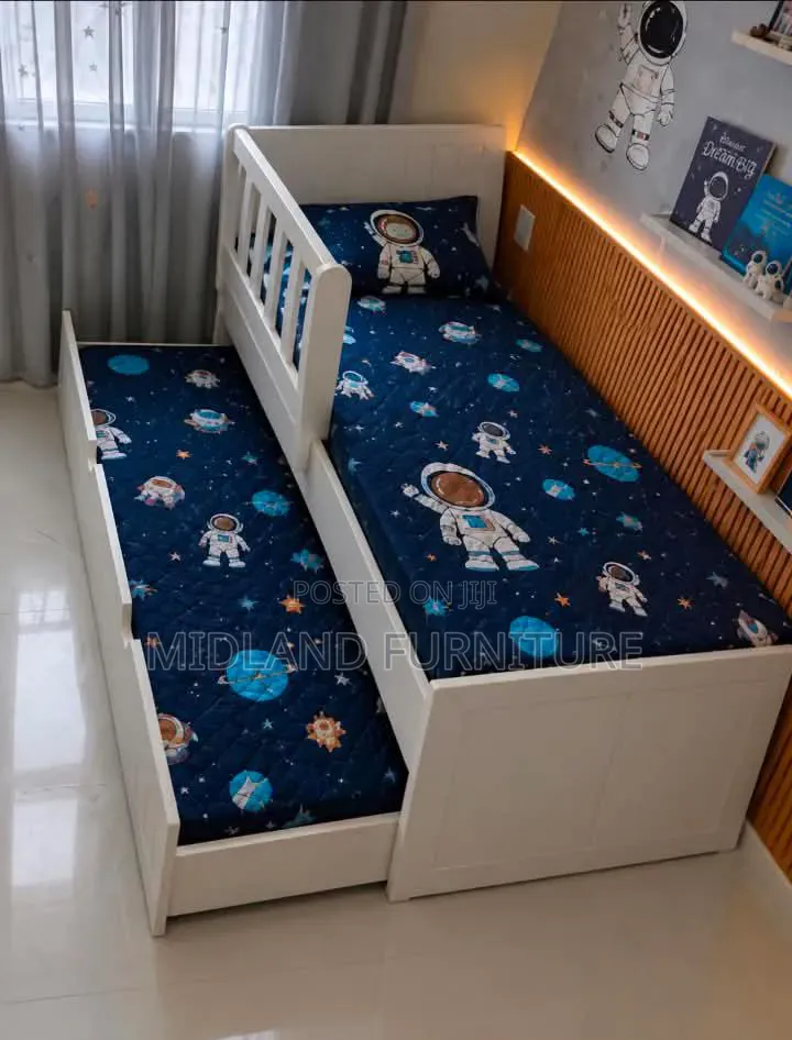 Kids Double Bed With Pullout Bed Available on Order