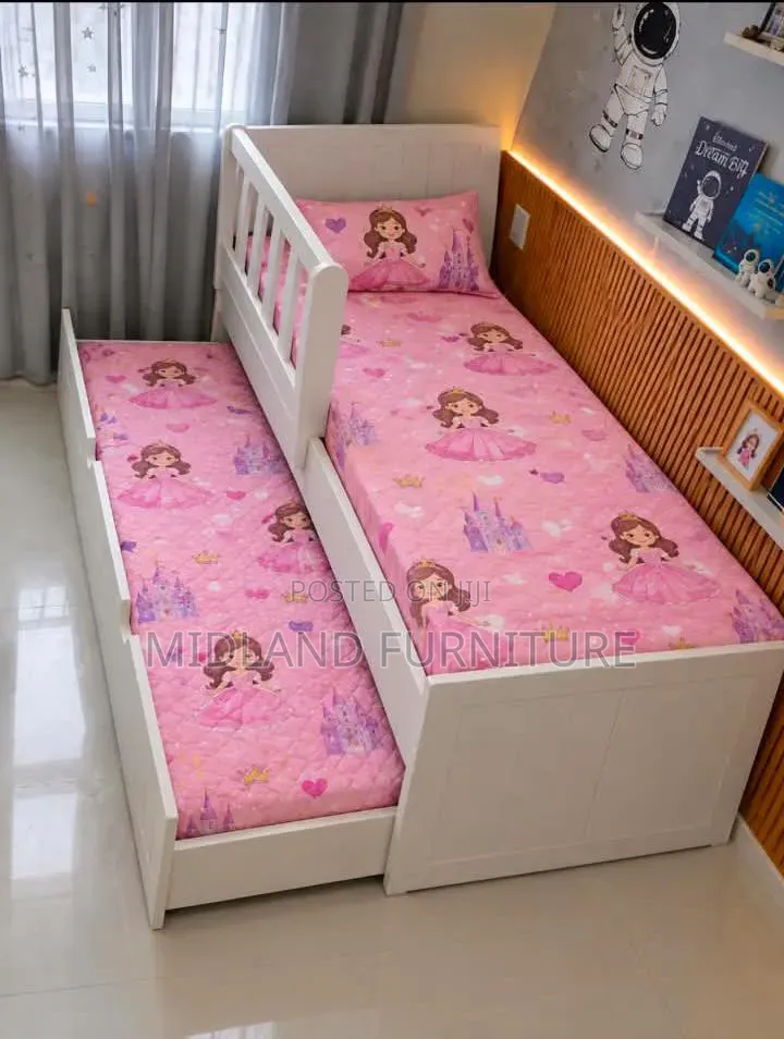 Kids Double Bed With Pullout Bed Available on Order