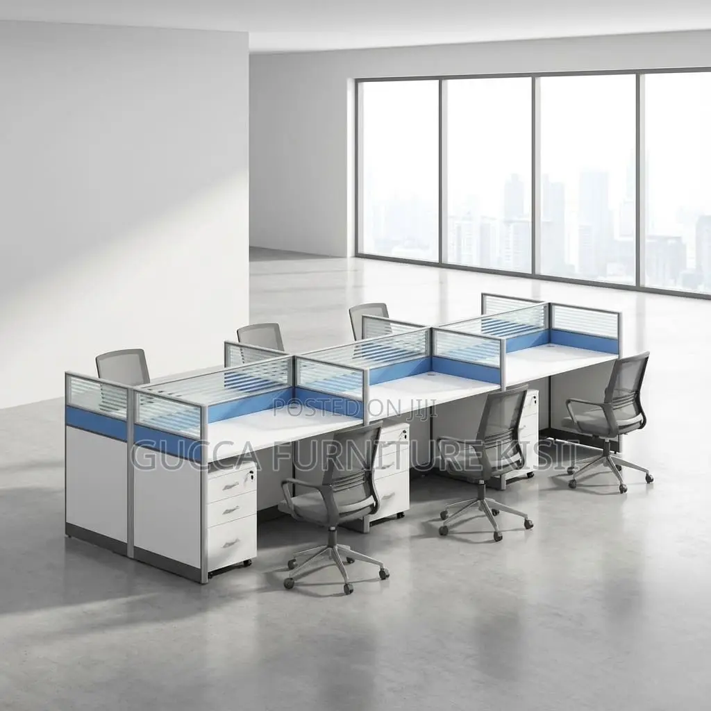 6way Workstation With Movable Drawers