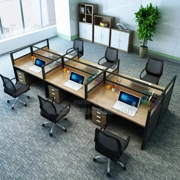 6way Workstation With Movable Drawers