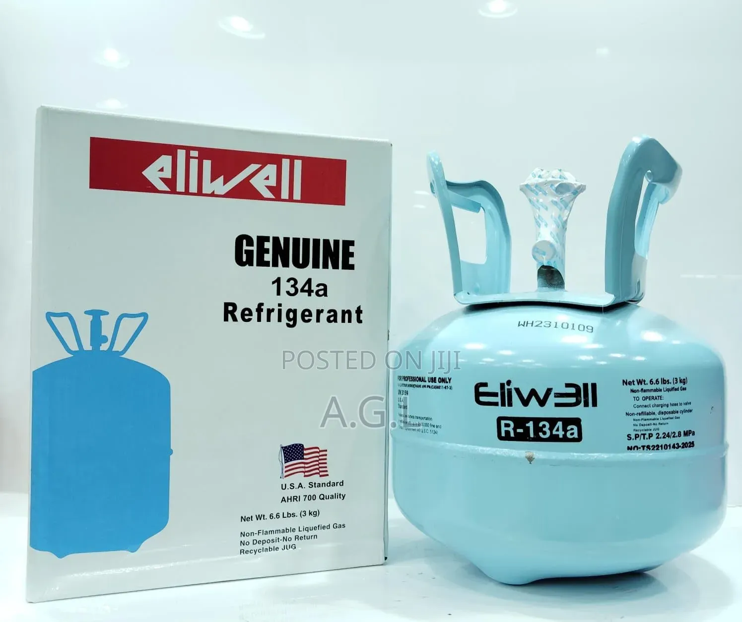 R134a Refrigerant Gas Eliwell 3kg