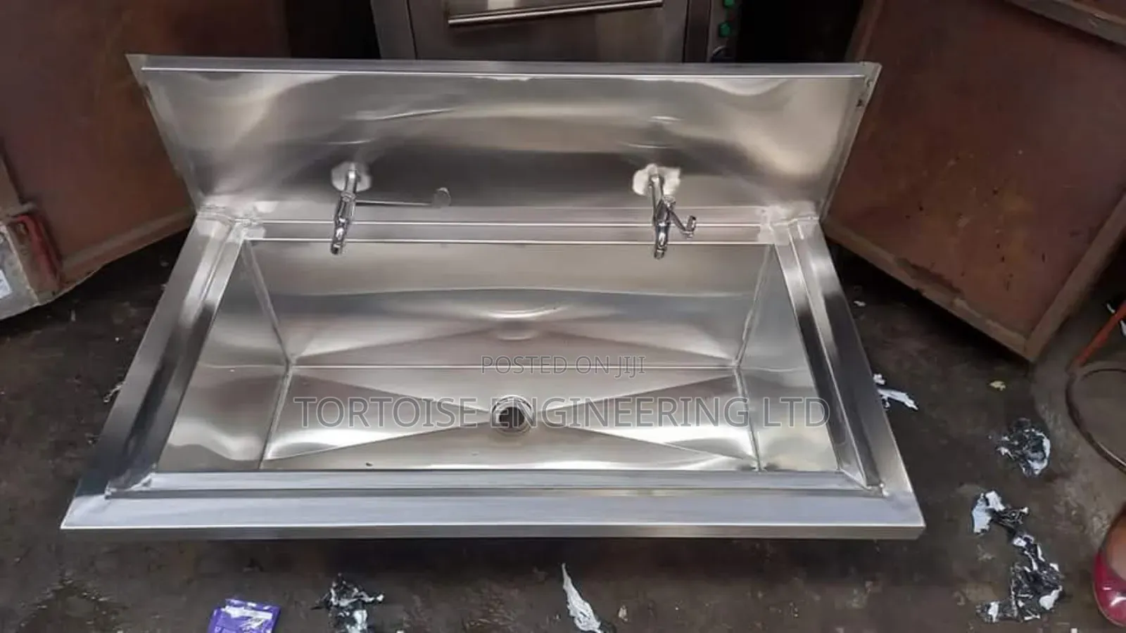 Stainless Steel Hospital Scrub Sink Size 900mm by 550mm