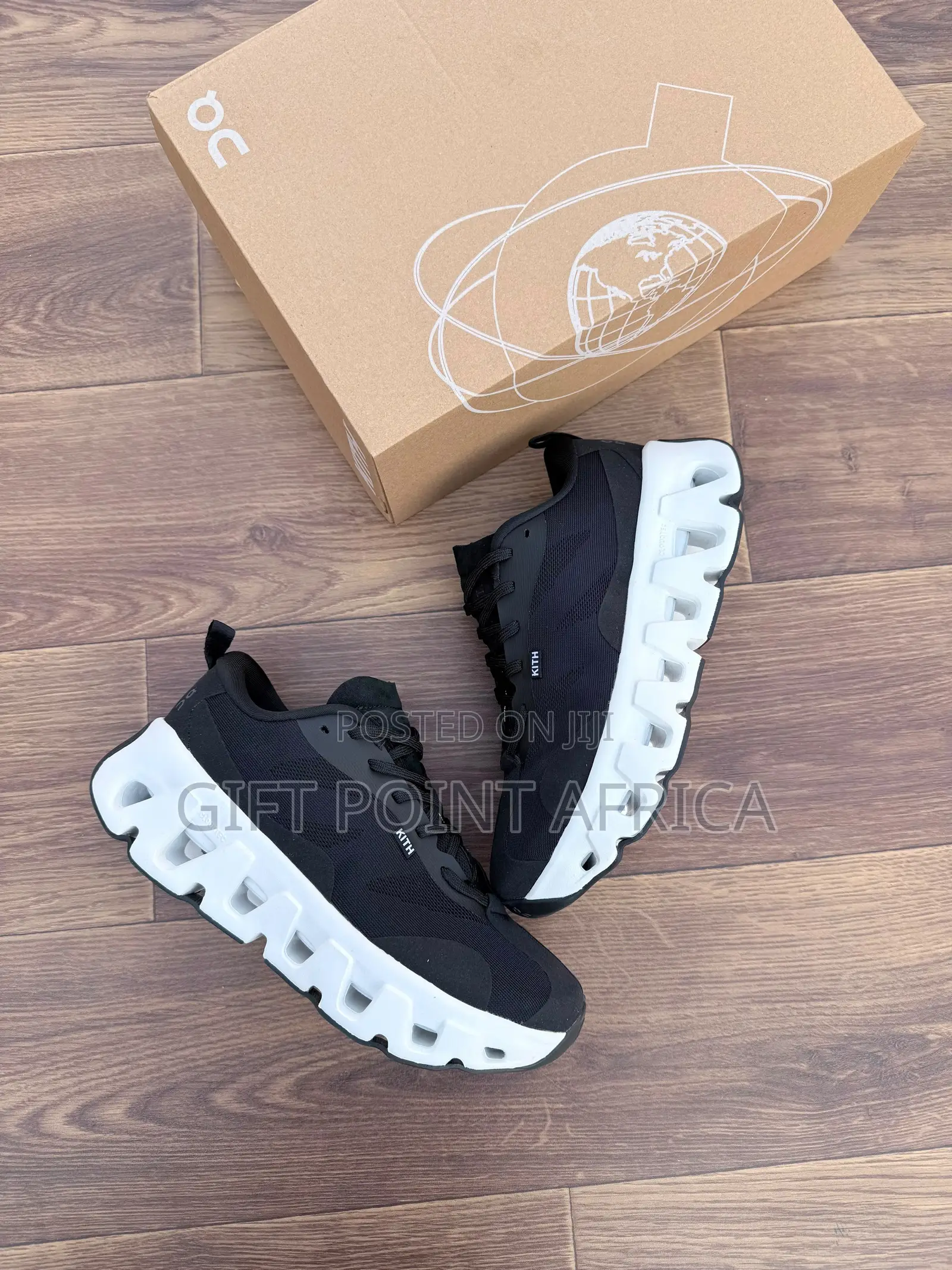 Kith Black White Chunky Sole Sneakers