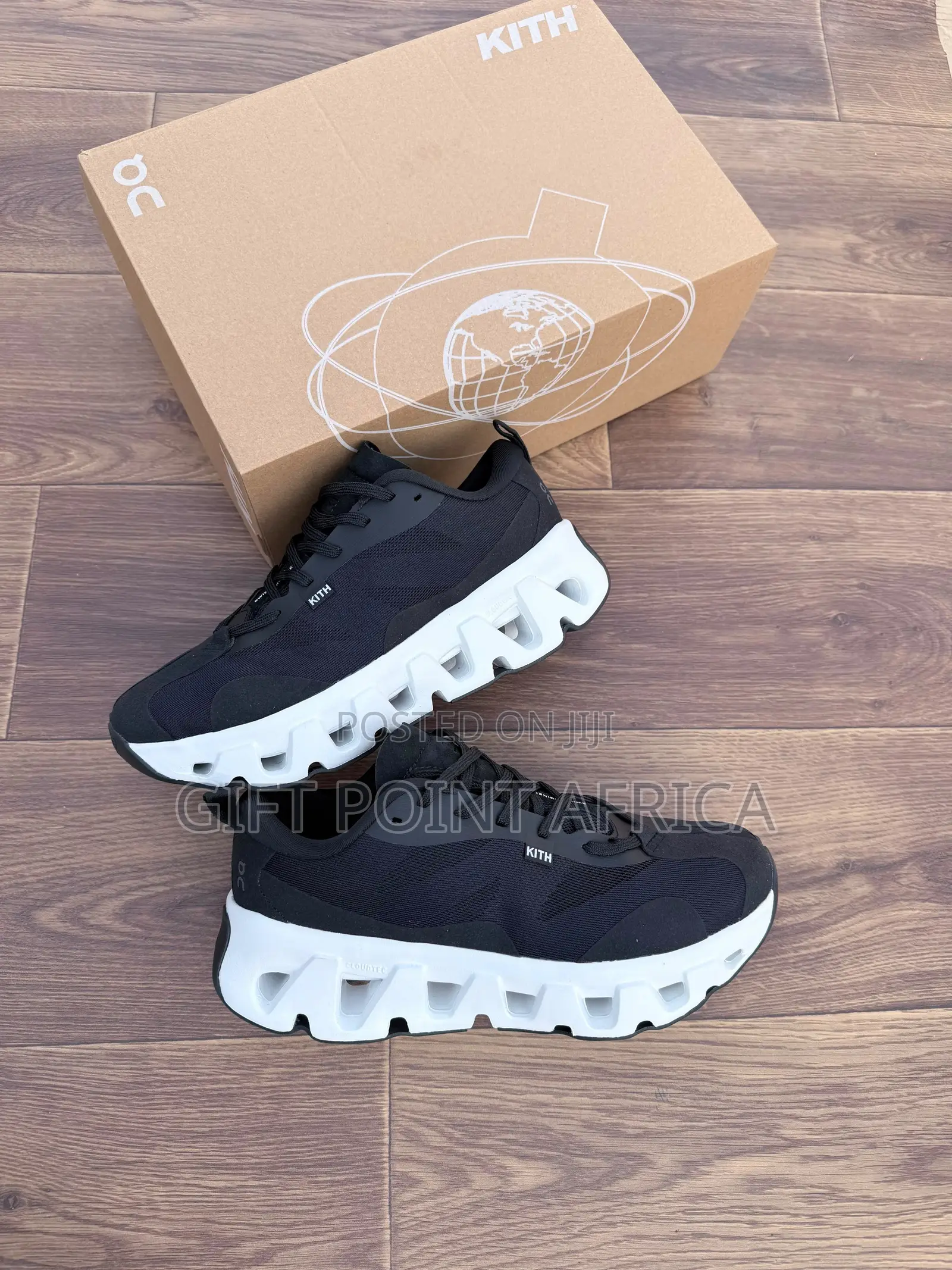 Kith Black White Chunky Sole Sneakers