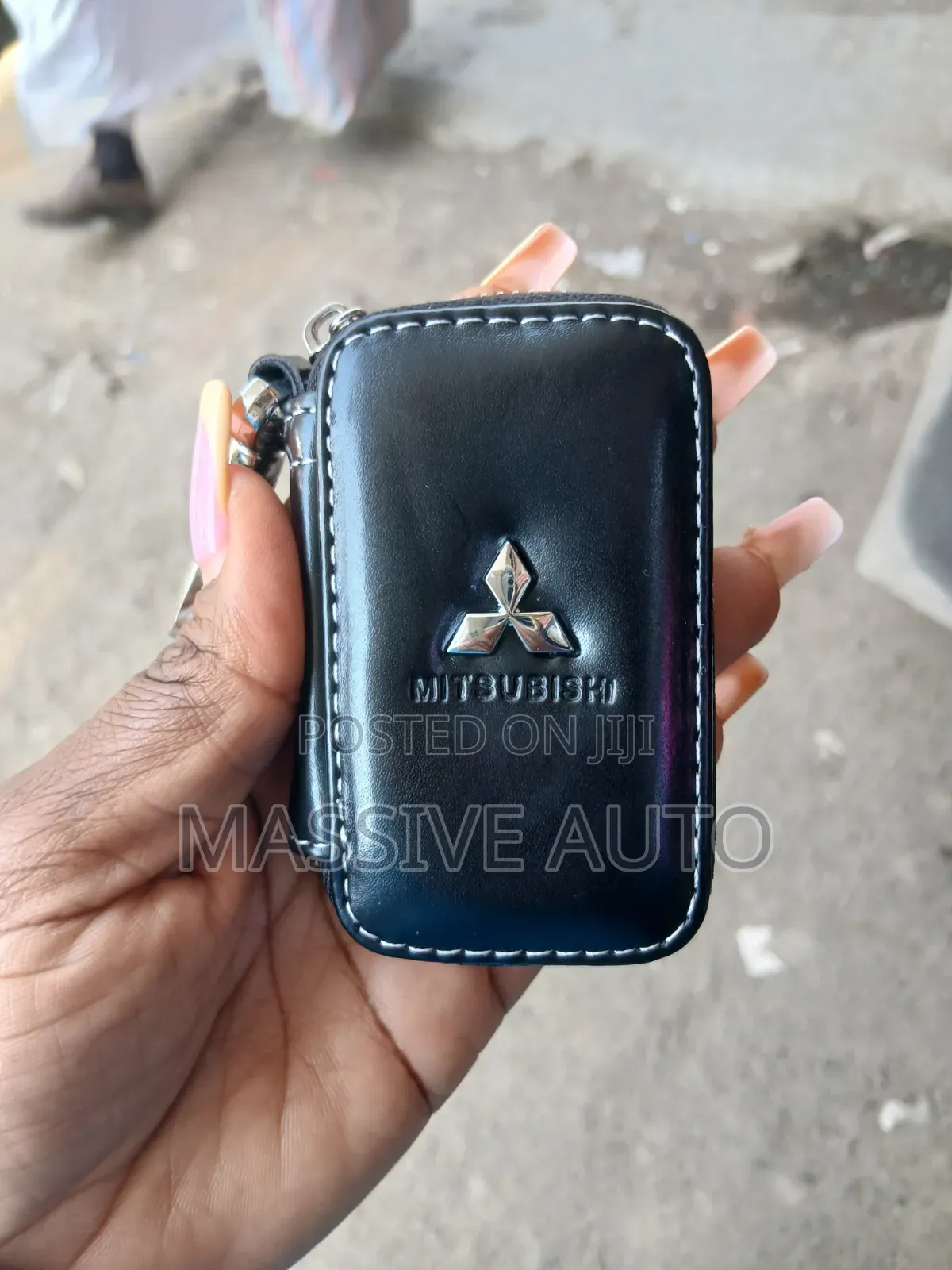 New Leather Mitsubishi Car Key Holder