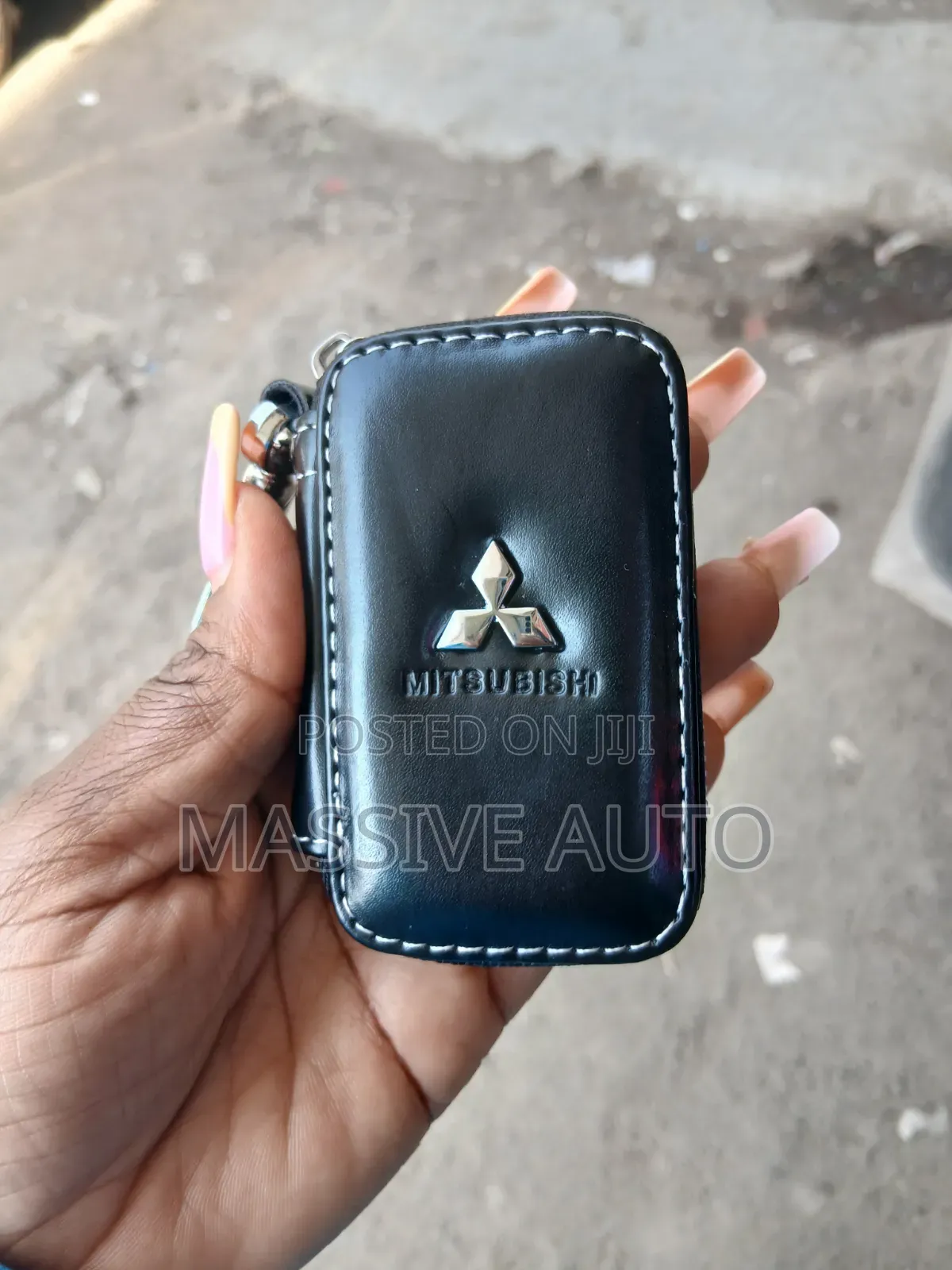 New Leather Mitsubishi Car Key Holder