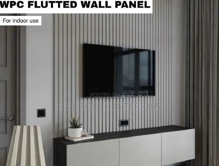 Fluted Panels for TV Backdrop Walls