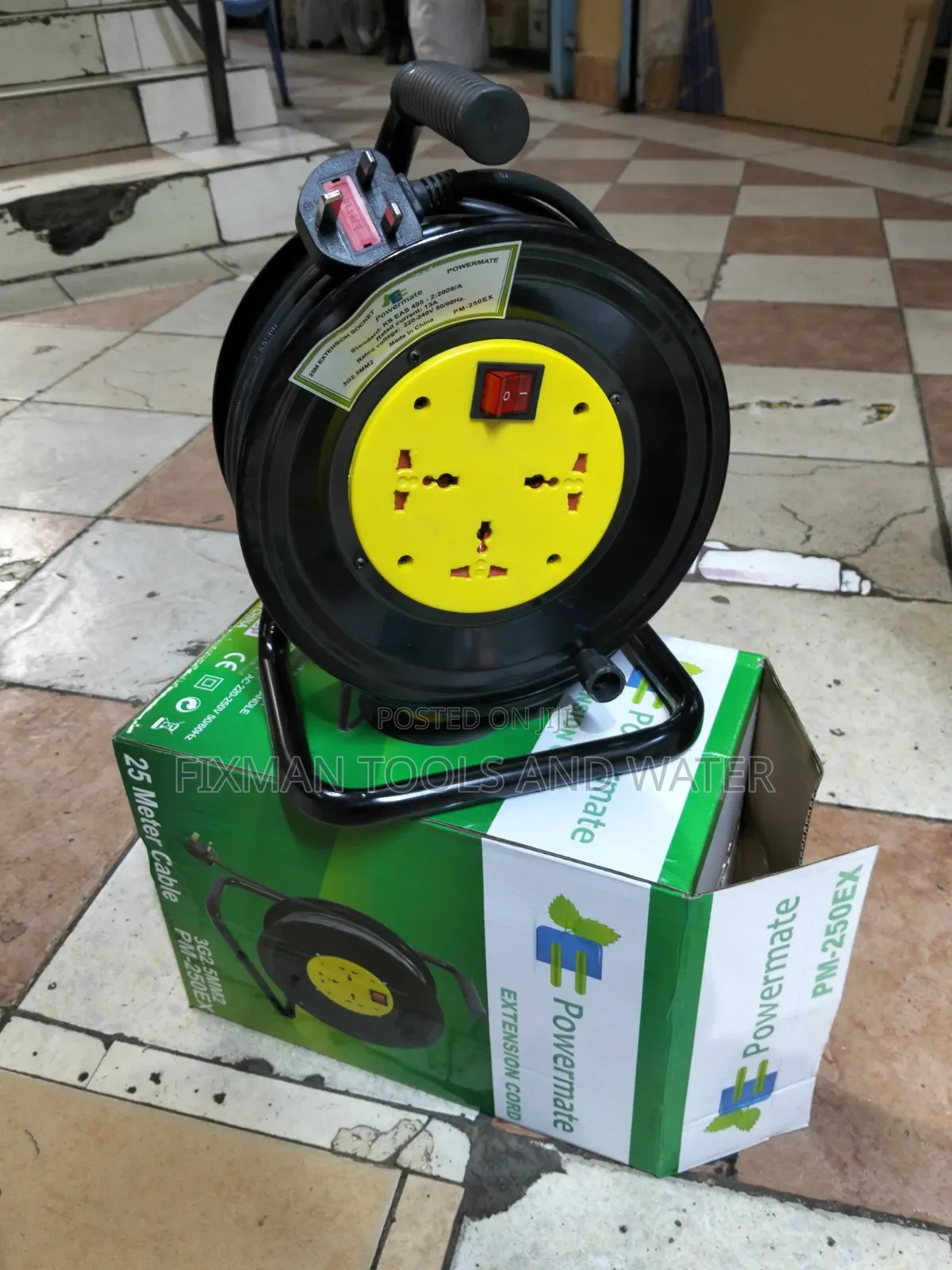Extension Cable Reel Powermate 2.5 Mm 25M Long