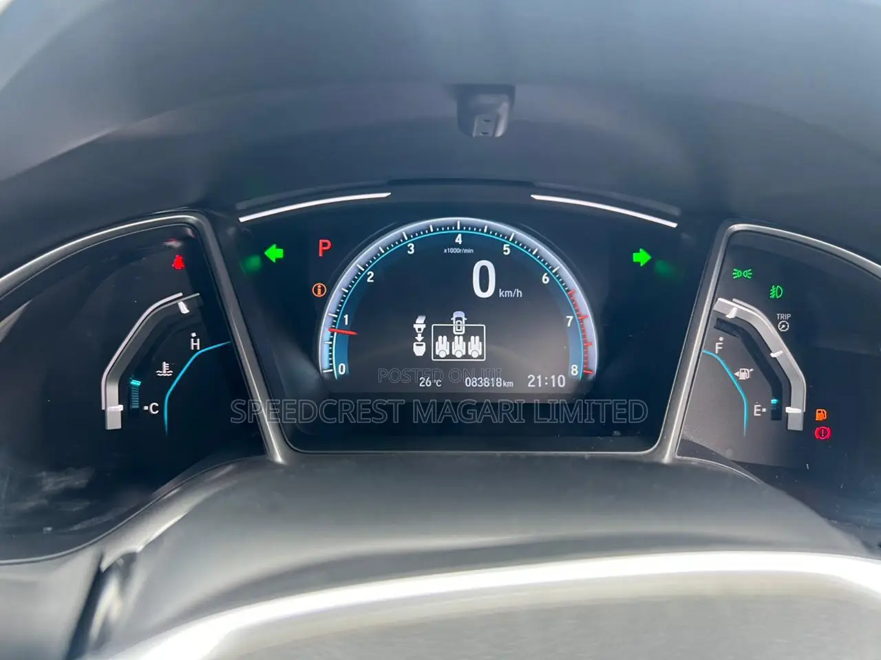 Honda Civic EX Sedan 2019 Black
