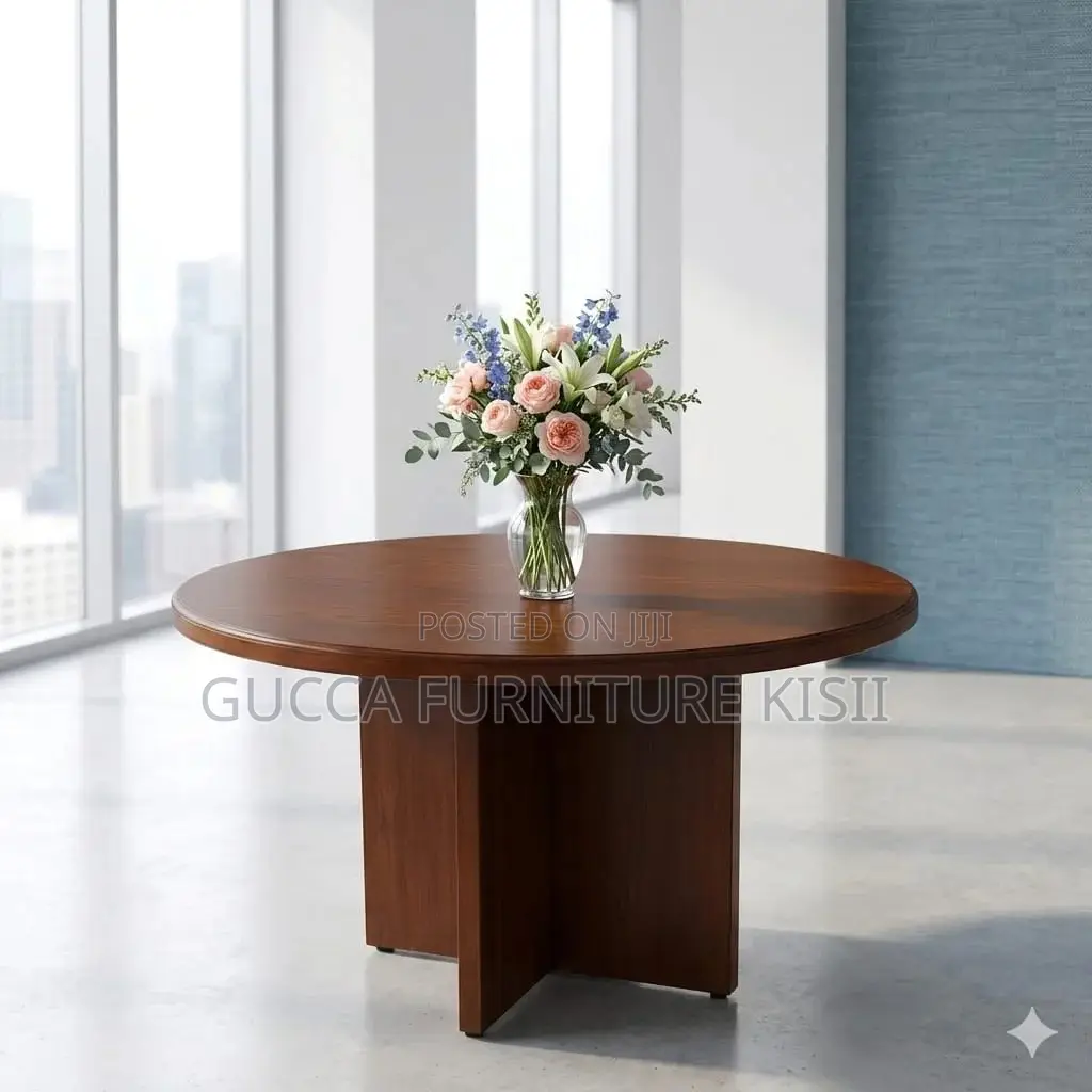 Round Wooden Meeting Table in Nairobi