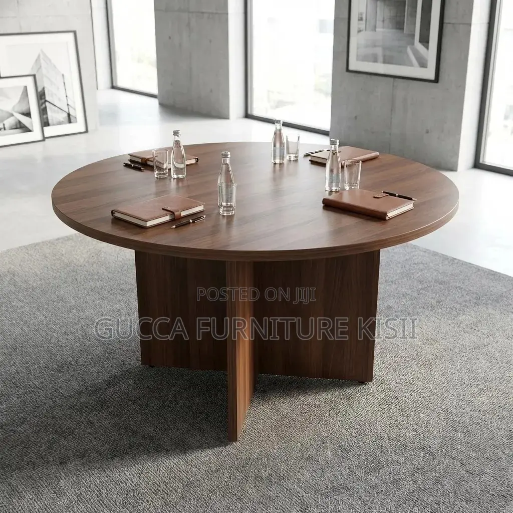 Round Wooden Meeting Table in Nairobi