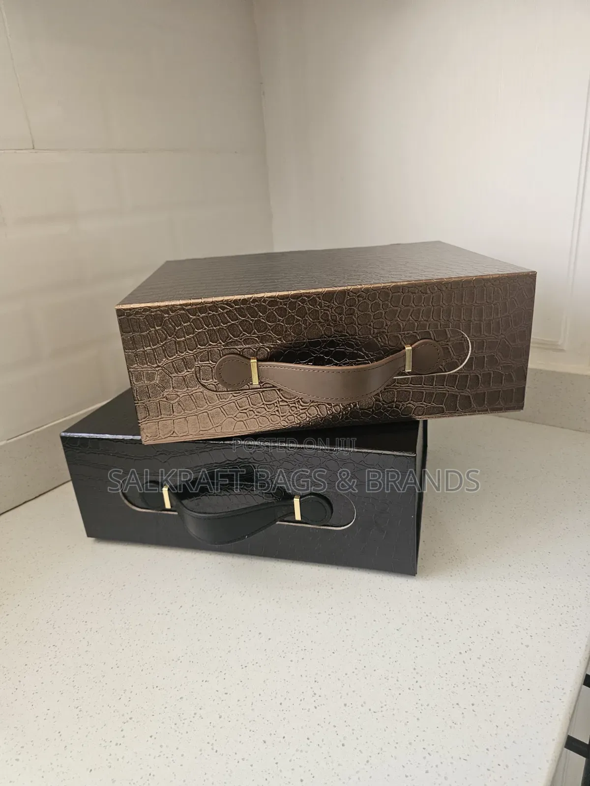 The Diplomat Executive Case | Luxury Crocodile-Embossed Gift Box C