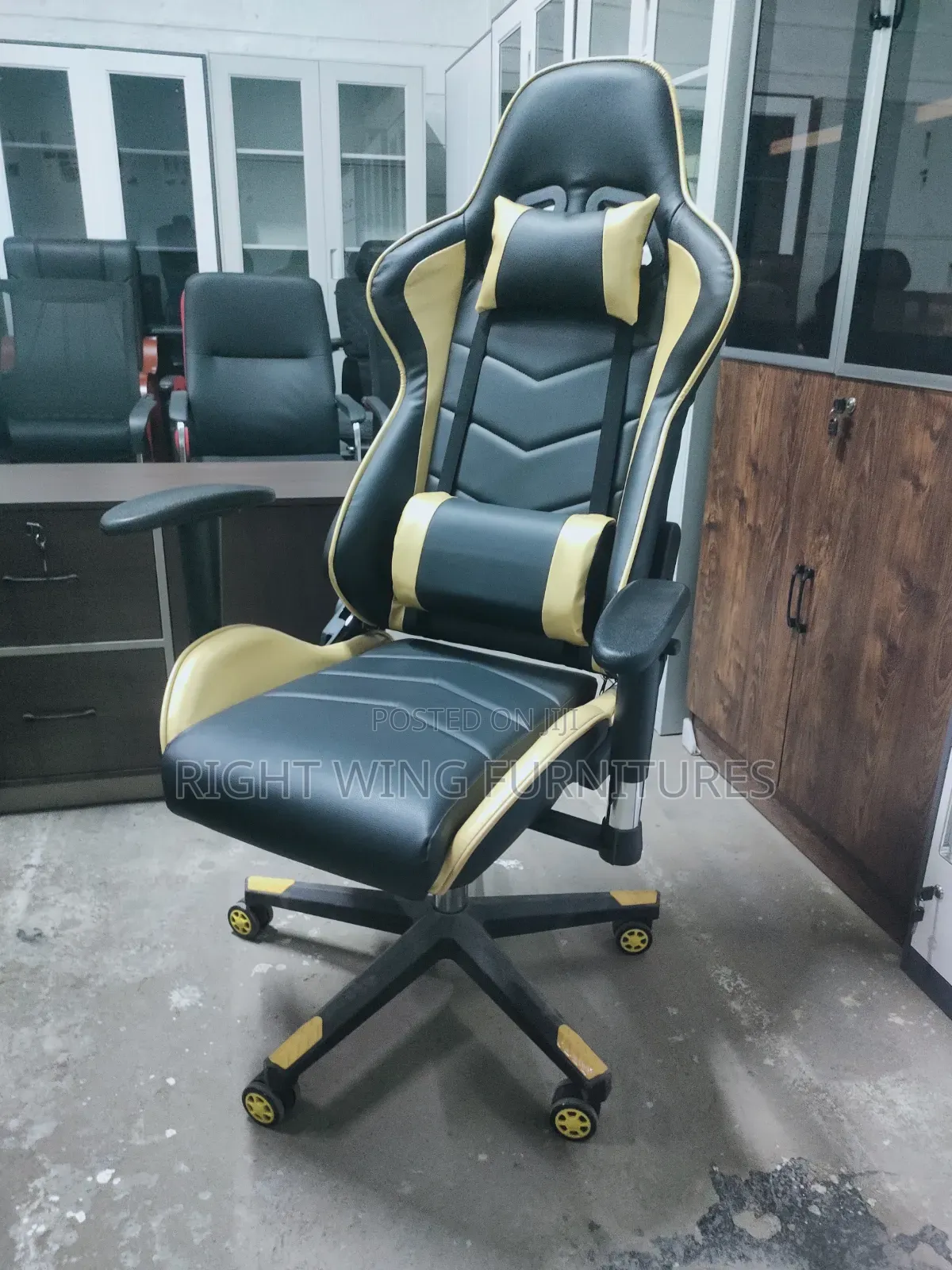 Black Brown Racing Gaming, Recliner, 360°