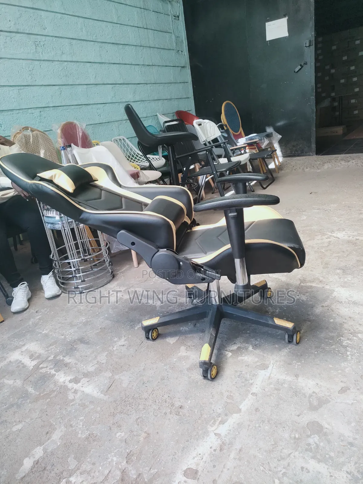 Black Brown Racing Gaming, Recliner, 360°