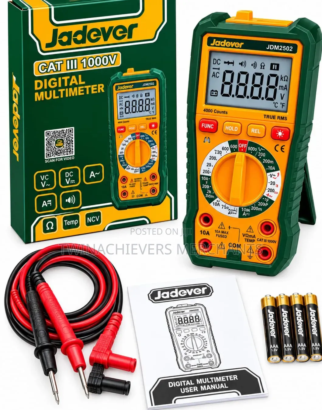 Digital Multimeter CAT III 1000v