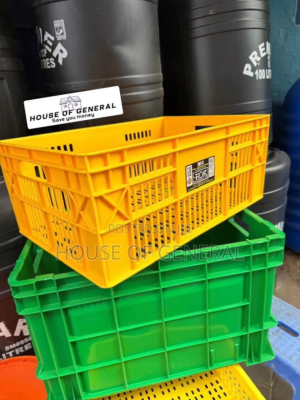 Strong Extra Large Plastic Bread crates.long Lasting Crates