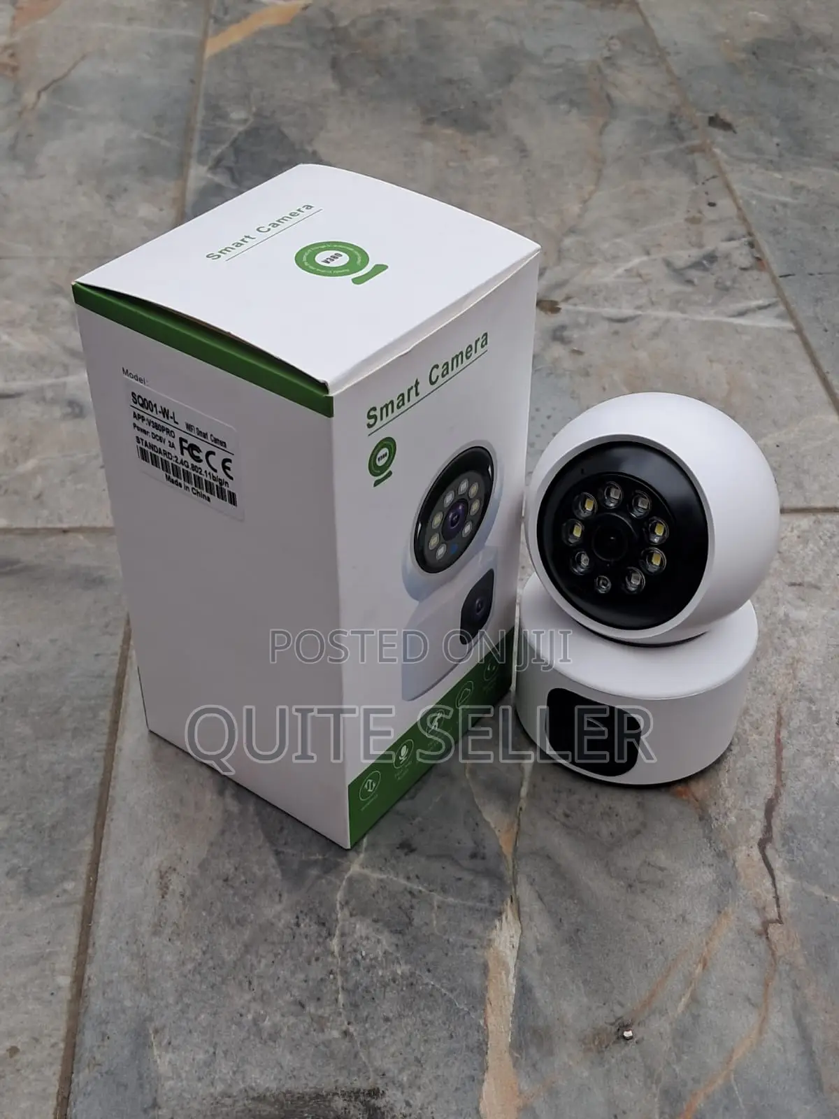 Dual-Lens V380 WiFi Smart Camera – 360° Indoor Security