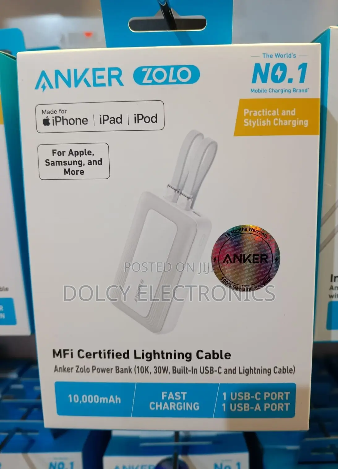 Anker MFi Certified Lightning Cable.powerbank