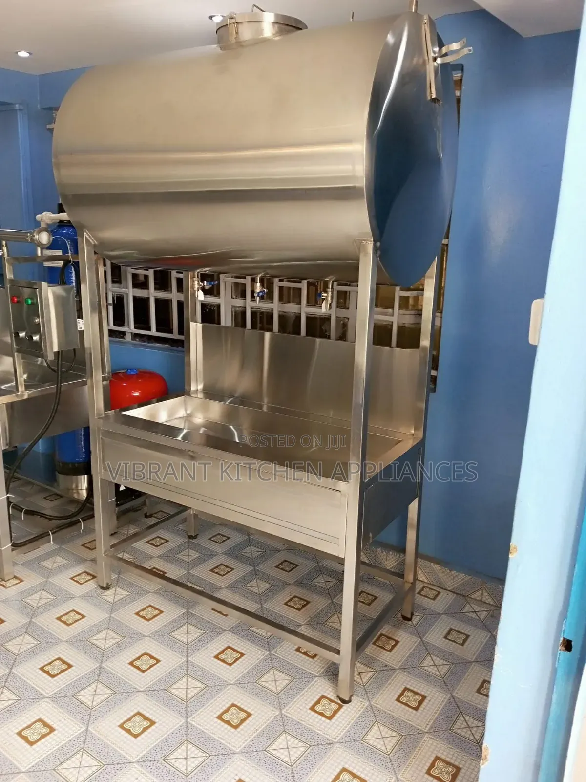 100-Litre Stainless Steel Water Refilling Tank